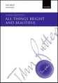 All Things Bright and Beautiful SATB choral sheet music cover